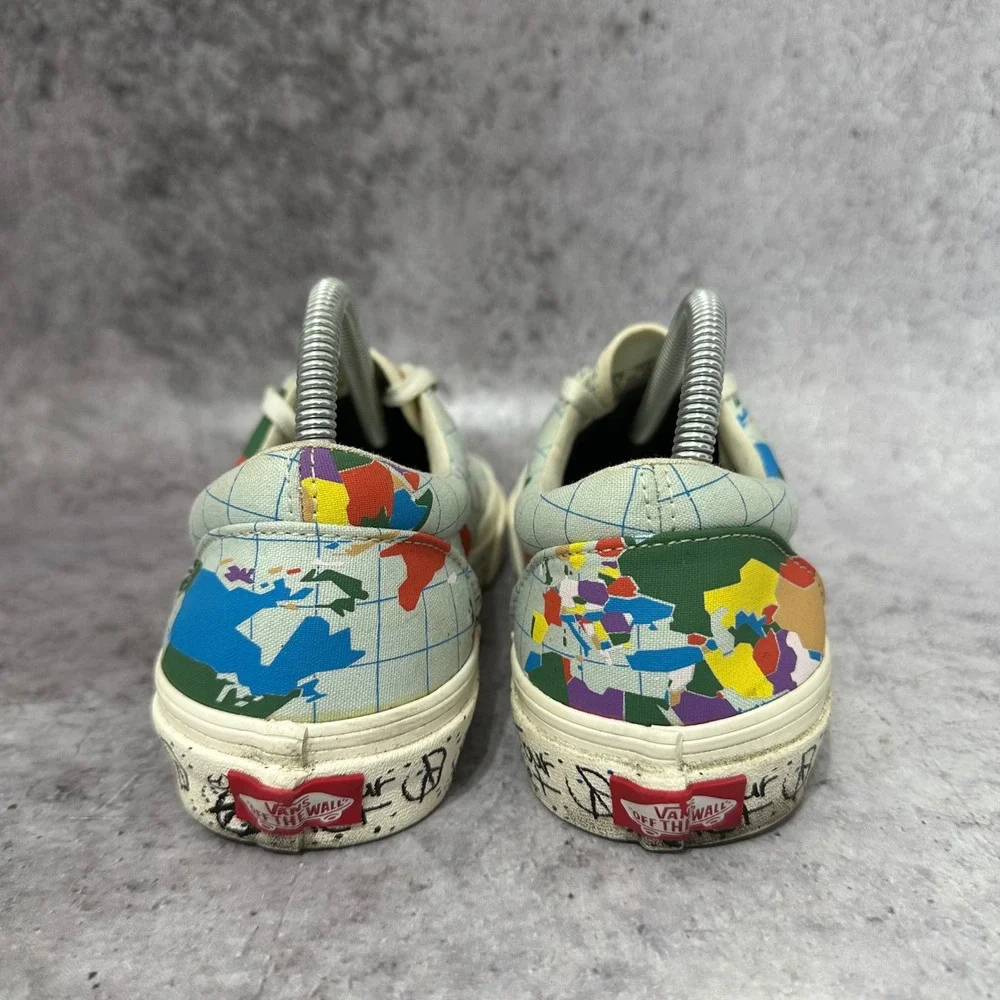 Vans Era Save Our Planet Sneakers Mens 8.5 World Map Multicolor Low Top Shoes
